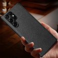 thumbnail image 3 of Leather Protective Soft Case for Samsung S24 Plus, Leather Case with Lychee Pattern Slim Protective Case Cover for Galaxy S24 Plus, 3 of 5