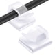 thumbnail image 1 of 60 uds soporte de cable pequeño cuadrado blanco respaldo adhesivo regular, 1 of 4