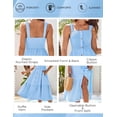 thumbnail image 4 of Vestido GRACE KARIN Summer 2025, midi, tirantes finos, azul, 4 of 6