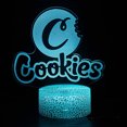 thumbnail image 1 of Lámpara de ilusión 3D con luz nocturna, galletas, lámpara decorativa de anime, 1 of 1