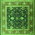 thumbnail image 1 of Ahgly Company Indoor Square Oriental Green Industrial Area Rugs, 6' Square, 1 of 4