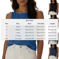 thumbnail image 3 of ClodeEU Women's Solid Color Crew Neck Denin Tank Top, Casual Sleeveless Jean Tops Black,Women's Plus L, 3 of 8