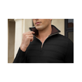 thumbnail image 6 of Men's Zip-Collar Stretch Cotton-Blend Thermal Pullover, Modern Fall/Winter Streetwear Layering Top, 6 of 8