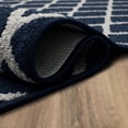 thumbnail image 2 of Hometrends Brussels Blue Polyester Area Rug, 2 of 8