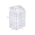 thumbnail image 2 of 2Pcs / Set Plastic Cosmetics Storage Rack 7 Large Drawers Transparent, 2 of 8