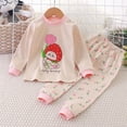 thumbnail image 2 of masbird Girls Boys Pajamas Cotton Cute Graphic Pjs Toddler 2 Piece Sleepwear Kids Clothes Set 6-12 Months 12-24 Months 2t 3t 4t 5t 6t 7t 8t 9t Children(Light Yellow,18-24 M), 2 of 4