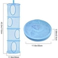 thumbnail image 2 of Organizador de almacenamiento colgante, bolsas de malla plegables para ahorrar espacio para niños, diseño transparente para una fácil identificación del contenido, alambre de acero galvanizado, 2 of 7