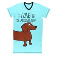 thumbnail image 3 of LazyOne Nightshirts for Women, Animal Designs Sleepshirts, Dog, Dachshund, Weiner Dog (Long to Be Around, XXL), 3 of 7