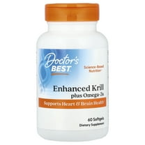 Doctor's Best Enhanced Krill Plus Omega-3 Softgels, 60 Ct