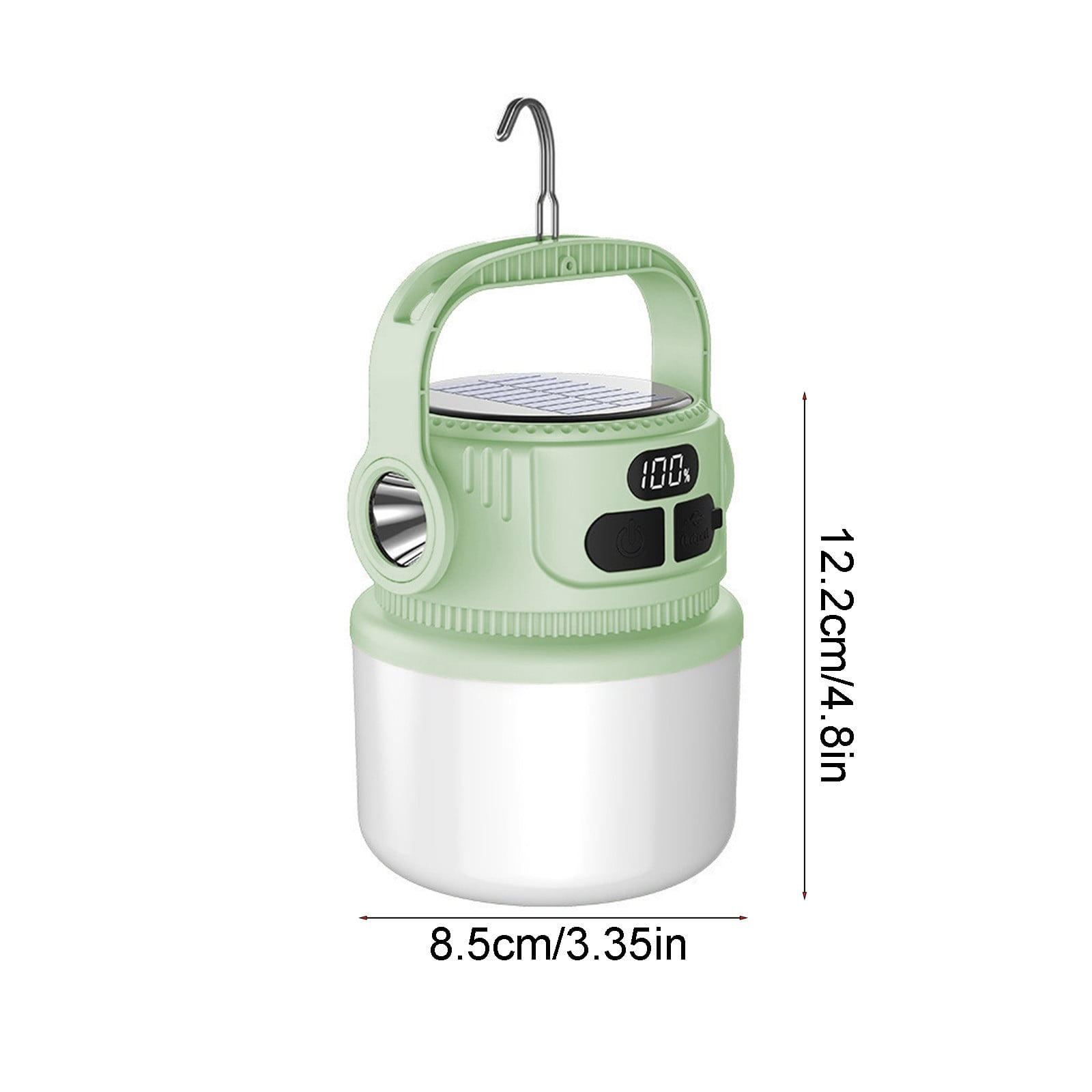 Solar Camping Led Lamp, 360° Survival Camping Lantern, Usb Rechargeable Tent Light Outdoor Hiking Remote Lantern, Large Capacity Solar Lantern for Hiking, Camping, Home, Patio, Yard, Gazebo