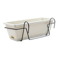thumbnail image 3 of Almencla Balcony Railing Planter Plant Basket for Garden Railing Fence Indoor Outdoor black iron rack, 3 of 8