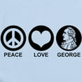 thumbnail image 2 of CafePress - Peace Love George Infant Bodysuit - Baby Light Bodysuit, Size Newborn - 24 Months, 2 of 4