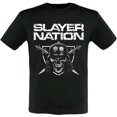 thumbnail image 1 of Slayer  Adult Nation 2015 Dates Back Print T-Shirt, 1 of 2