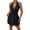 Black, variant on Dresses for Women Deep V Neck Sleeveless Backless Halter Sundress Elegant Flowy Tunic A-Line Summer Party Dress White M