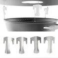 thumbnail image 5 of 4 PCS Grill Heat Plate Spacers Easy To Install Rustproof Universal Stainless Steel Grill Flame Tamers Burner Covers, 5 of 5