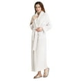 thumbnail image 1 of Peignoir Long pour Femmes en Molleton Doux, Peluche Duveteuse, Robe de Chambre Chaude d'Hiver pour Dames, 1 of 7