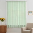 thumbnail image 3 of Sage Green Striped Sheer Curtains 54 Inches Long, Modern Simple Farmhouse Beige Light Filering Curtains, Breathable Simi Curtain Privacy Drapes for Kitchen Bathroom Lightweight Small Window Treatment, 3 of 9