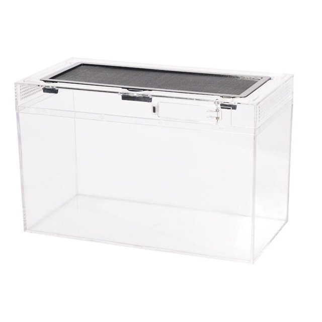Xuanheng Reptile Terrarium Tank Amphibian Feeding Box for Turtle Terrapin Hermit s