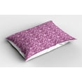 thumbnail image 2 of Ambesonne Valentine's Day Pillow Sham 2 Pack, Paris Love Art, 26"x20", Pale Fuchsia Plum White, 2 of 3