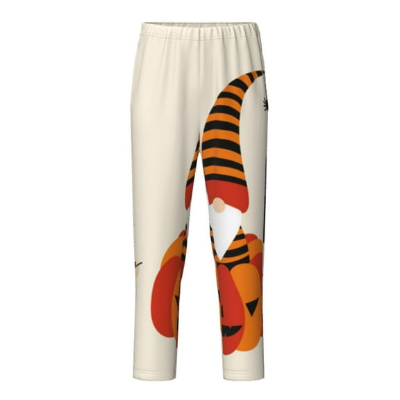 Xecao Halloween Gnomes1 Print Teenagers' Pajama Pants Long Sleep Pants Soft Elastic Waist Pajama Bottoms Elastic waist with 2 Pockets 5-16 Years-XS(5-6)