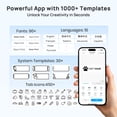 thumbnail image 3 of SWIFINT Bluetooth Mini Label Maker Machine, Rechargeable Thermal Label Printer, Portable Wireless Label Maker, Compatible with iOS Android, White, 3 of 9