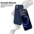 thumbnail image 3 of Compatible with iPhone 12 Pro Max Case 6.7 inch(2020),[Silky and Soft Touch Series] Premium Soft Liquid Silicone Rubber Full-Body Protective Bumper Case for iPhone 12 Pro Max (Navy Blue), 3 of 12