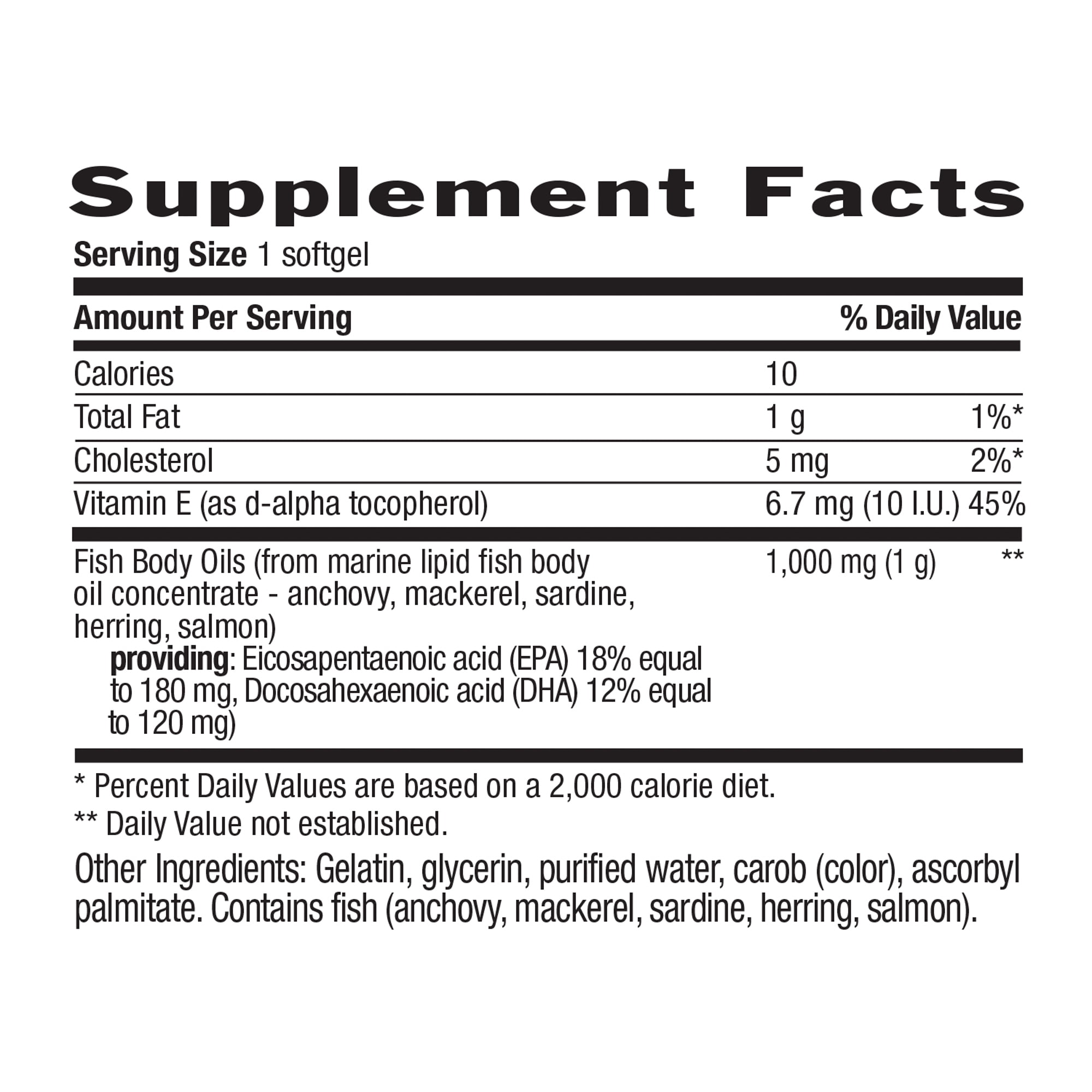 Country Life Natural Omega-3, 1,000 mg, 200 Softgels