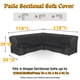 thumbnail image 3 of SHELTUSE Funda para Sofá Seccional para Exteriores de Alta Resistencia, Funda para Muebles de Patio 420D Resistente Al Agua, 118'' x 118'' x 34'' x 35''h, Negro, 3 of 8