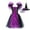O-F261, variant on CUZIBR Toddler Kids Baby Girls Halloween Witch Black Gown With Hat Fancy Tutu Dress Up Party Square Collar Tulle Dresses Fashionable Dailywear For Child