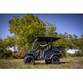 thumbnail image 4 of Coleman Powersports CGC2 51.2V Electric Utility Golf Cart, 4-Seater Vehicle Up to 20 MPH & 40 Miles Range, 5kW Motor, LCD Display & Rear Storage, Ages 16 and Up, Matte Black, 4 of 10