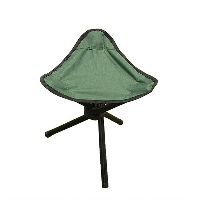 shlutesoy Lightweight Outdoor Folding Chair Portable Three-Legged Stool  Outdoor Fishing Stool Mini Casual Beach Triangle Stool