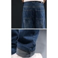 thumbnail image 6 of lkfuzj Men's All Season Elastic Waist Cargo Jeans | Vintage Nylon Spandex Pants for Outdoor Work Hiking, 6 of 11