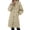 Beige, variant on Long Winter Coat Thick Warm Outerwear For Plus Sizes Knee Length Jacket For Cold Weather