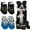 Black, variant on TELOLY 8Pcs Dog Socks,Anti-Slip Pattern Cotton Warm Paw Socks,For Small Medium Pets Dogs Dog Socks to Prevent Licking Paws,Style1
