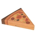 thumbnail image 2 of Eco Pie Kraft Paper Pizza Slice Box - Clamshell - 9 1/4" x 10 1/4" x 1 3/4" - 100 count box - Restaurantware, 2 of 10