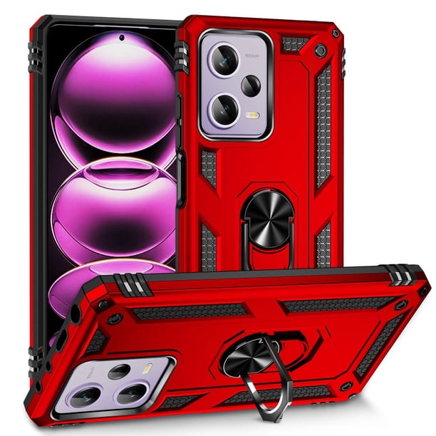 Funda de teléfono para Xiaomi Poco X5 Pro 5G y Redmi Note 12 Pro de Uso Rudo Shockproof + Cristal 9D