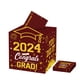 thumbnail image 1 of Tarjeta de cartón plegable con 30 tarjetas para decoraciones de fiestas de graduación Tarjeta con mensaje de felicitación para la temporada de graduaciones, 1 of 5