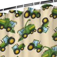 thumbnail image 3 of Cartoon Tractors Harvesters Beige Pattern Shower Curtain 36"x72" ,Bathroom Decorative Shower Curtains Set with 12 Hooks,Modern Waterproof Washable Shower Curtain, 3 of 6