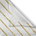 thumbnail image 3 of Ambesonne Striped Kitchen Curtains, Geometric and Modern, 55"x39", White and Yellow, 3 of 3