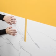 Palisade 23.2in x 11.1in Vinyl Wall Tile Shower Kit in Carrara Marble