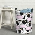 thumbnail image 5 of Goofa Cute Animal with Cow Printed Circular Hamper,Laundry Basket with Handles,Storage Baskets Foldable,Large Capacity Laundry Hamper-Medium, 5 of 8