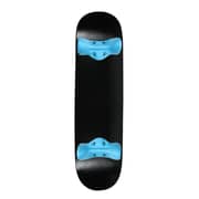 Softrucks Skateboard Indoor Practice Complete 8.0" Blue Trucks, Dipped Black