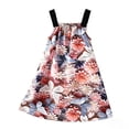 thumbnail image 4 of WhouRiu Girls Summer Casual Dresses Floral Print Sleeveless A Line Dress Kids Comfortable Cute Everyday Sundress,1-2 Years, 4 of 4