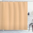 thumbnail image 1 of Ambesonne Vintage Shower Curtain, Wavy Elliptic Pattern, 69"Wx70"L, Orange Cream, 1 of 3