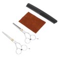 thumbnail image 3 of Hair Thinning Scissors, ABS Material Ergonomic Design Barber Scissors Set Curved Handle Stainless Steel  For Home, 3 of 8