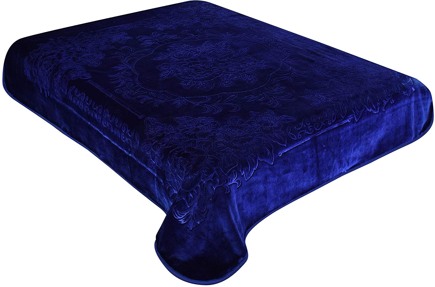 Townhouse Super Soft Floral Embossing Weighted Blankets Beautiful Solid Design Warm Heavy