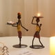 thumbnail image 5 of Candelabro de metal Candelero hecho a mano Centros de mesa de boda Decoración del hogar Tipo 12 Noticed HA6770-12B, 5 of 6
