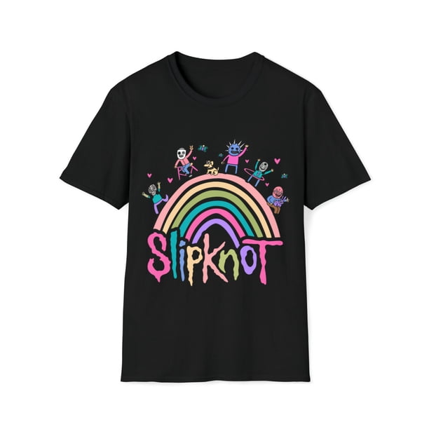 Camiseta suave y cómoda con estampado de Slipknot para hombre y mujer, informal, versátil, de manga corta, para verano, Reino Unido