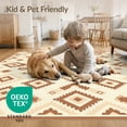 thumbnail image 4 of ODIKA Personalized Message Terracotta Cream Geometric Emblem Floor Non-Slip Chair-Friendly for Home Office, Hallway, Laundry Room, 4 of 7