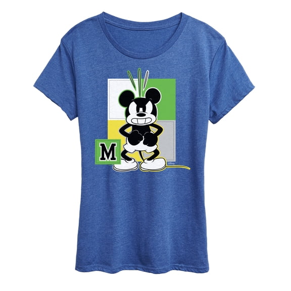 Disney - Mickey Mouse Square Color Grid - Women's Short Sleeve Graphic T-Shirt